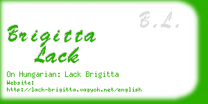 brigitta lack business card